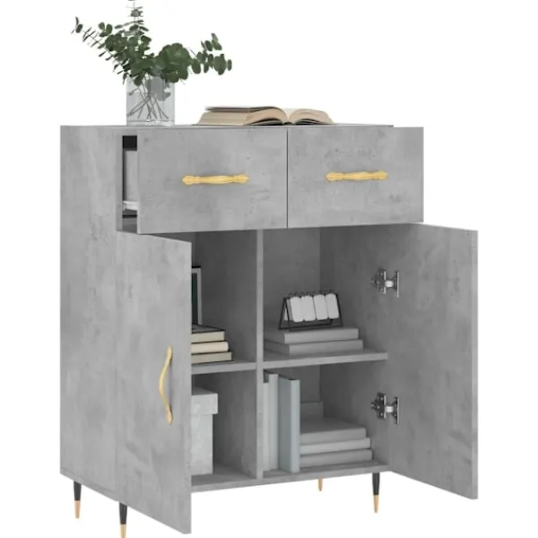 vidaXL Sideboards>Skänk betong 69,5x34x90 cm konstruerat trä