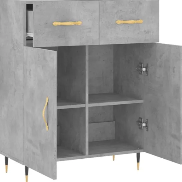 vidaXL Sideboards>Skänk betong 69,5x34x90 cm konstruerat trä