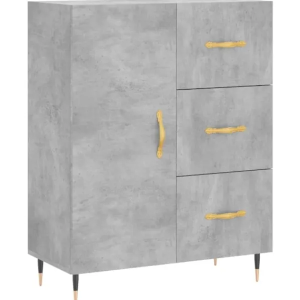 vidaXL Skåp>Skänk betong 69,5x34x90 cm konstruerat trä