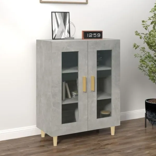 vidaXL Skåp>Skänk betong 69,5x34x90 cm konstruerat trä