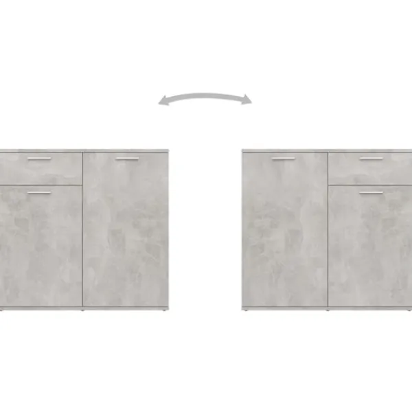 vidaXL Sideboards>Skänk betong 160x36x75 cm konstruerat trä