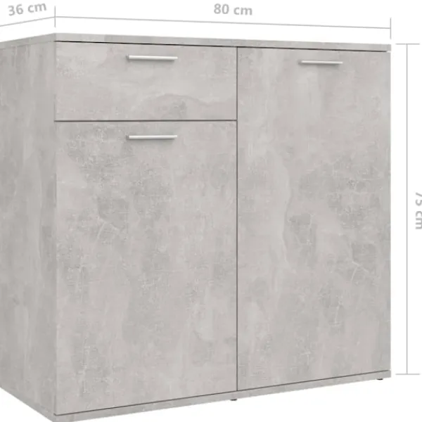 vidaXL Sideboards>Skänk betong 160x36x75 cm konstruerat trä