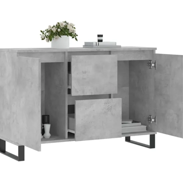 vidaXL Sideboards>Skänk betong 101,5x35x70 cm konstruerat trä
