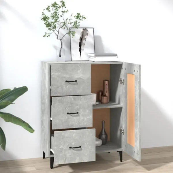 vidaXL Byråer>Skänk betong 69,5x34x90 cm konstruerat trä
