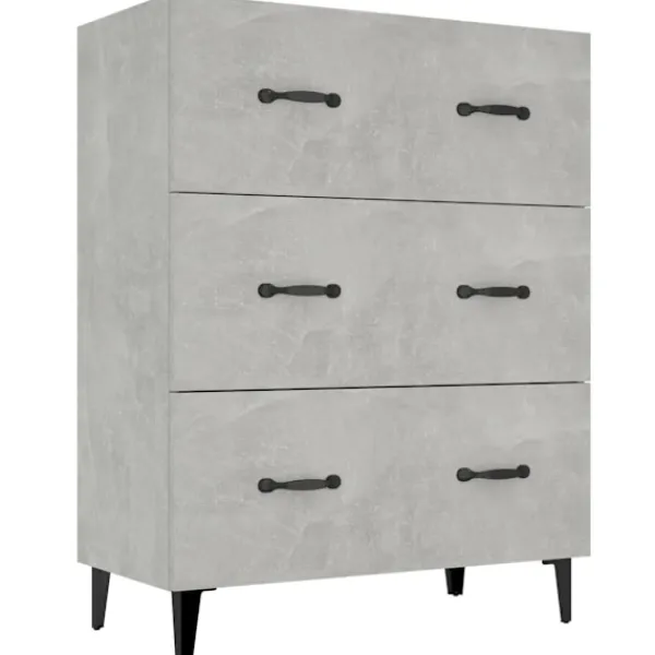 vidaXL Byråer>Skänk betong 69,5x34x90 cm konstruerat trä