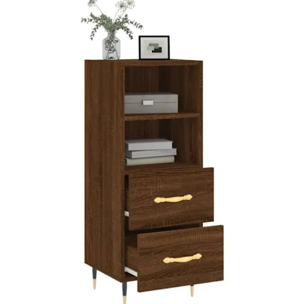 vidaXL Sideboards>Skänk ek 34,5x34x90 cm konstruerat trä