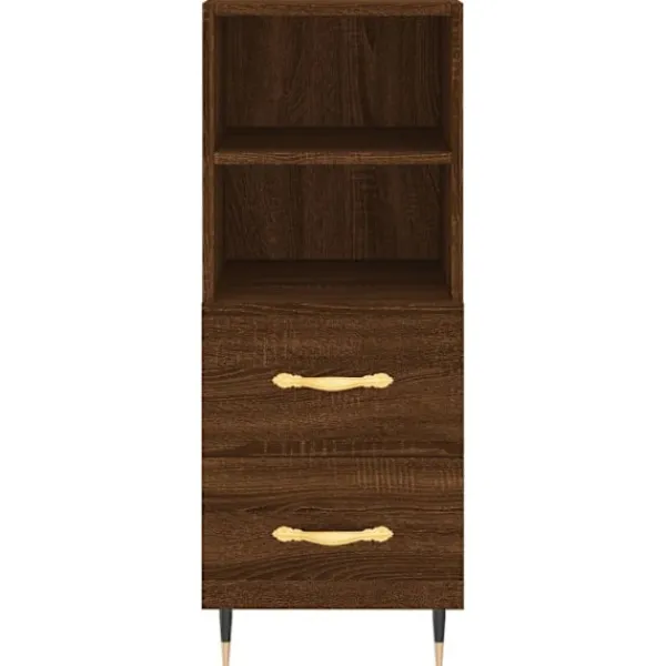 vidaXL Sideboards>Skänk ek 34,5x34x90 cm konstruerat trä