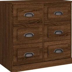 vidaXL Byråer>Skänk ek 70x35,5x67,5 cm konstruerat trä