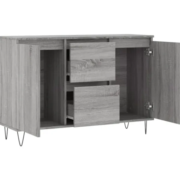 vidaXL Sideboards>Skänk sonoma 101,5x35x70 cm konstruerat trä