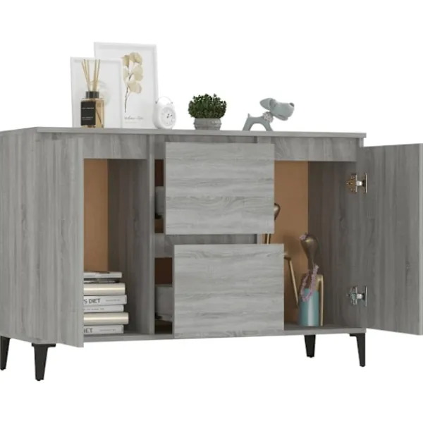 vidaXL Sideboards>Skänk sonoma 102x35x70 cm konstruerat trä
