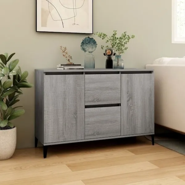 vidaXL Sideboards>Skänk sonoma 102x35x70 cm konstruerat trä