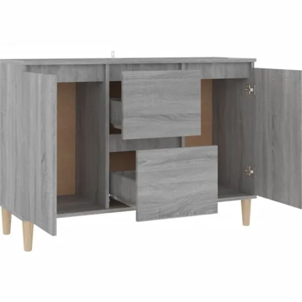vidaXL Sideboards>Skänk sonoma 101x35x70 cm konstruerat trä
