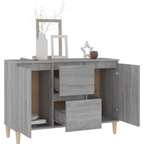 vidaXL Sideboards>Skänk sonoma 101x35x70 cm konstruerat trä
