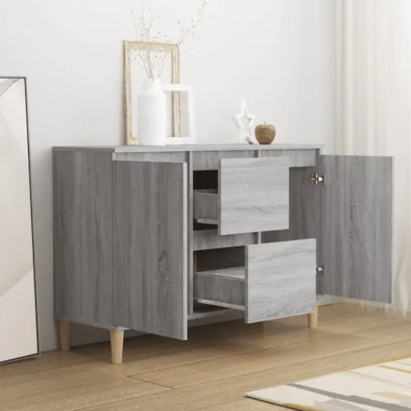 vidaXL Sideboards>Skänk sonoma 101x35x70 cm konstruerat trä
