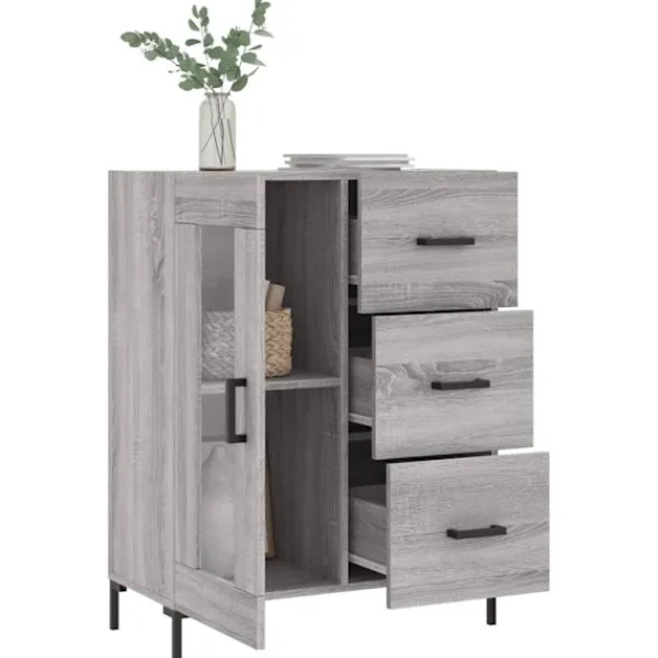 vidaXL Skåp>Skänk sonoma 69,5x34x90 cm konstruerat trä