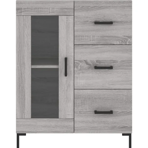 vidaXL Skåp>Skänk sonoma 69,5x34x90 cm konstruerat trä