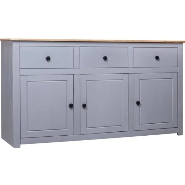 vidaXL Byråer>Skänk 135x40x80 cm massiv furu panama