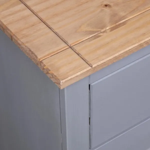 vidaXL Byråer>Skänk 135x40x80 cm massiv furu panama