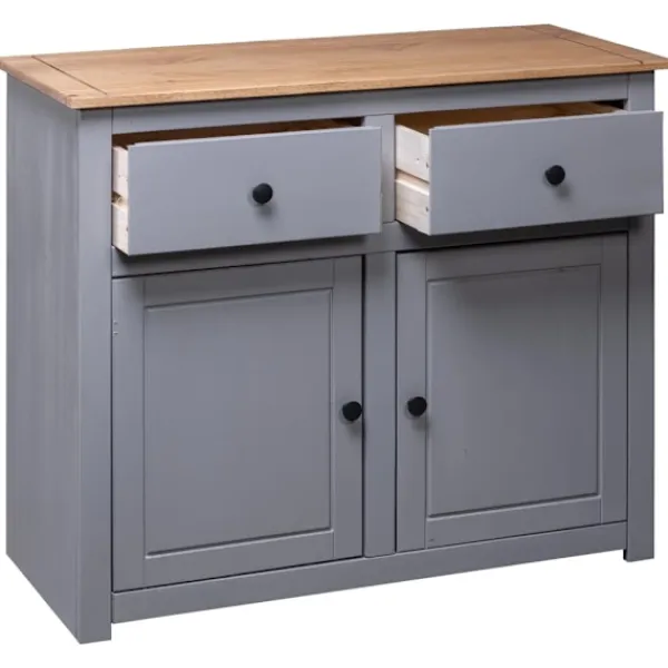 vidaXL Sideboards>Skänk 93x40x80 cm massiv furu panama