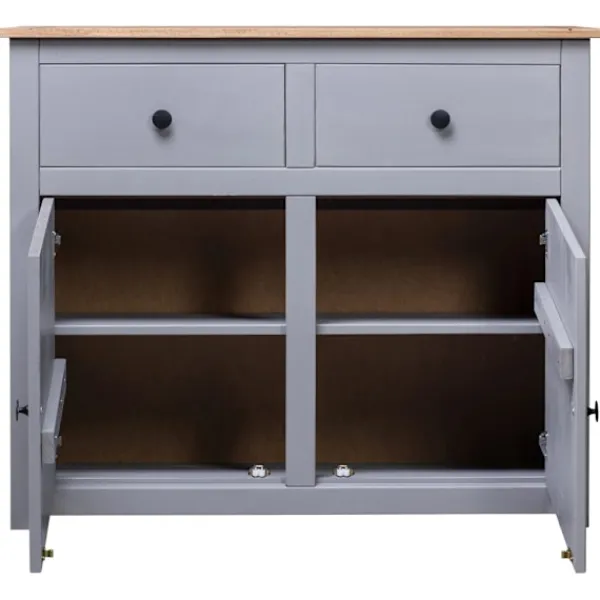 vidaXL Sideboards>Skänk 93x40x80 cm massiv furu panama