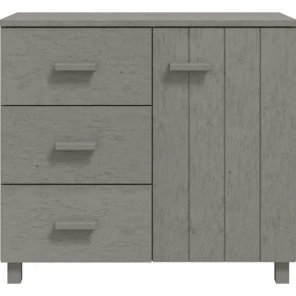 vidaXL Byråer>Skänk HAMAR ljus 90x40x80 cm massiv furu