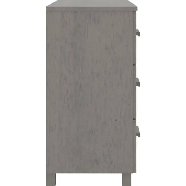 vidaXL Byråer>Skänk HAMAR ljus 90x40x80 cm massiv furu