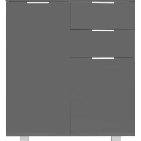 vidaXL Byråer>Skänk högglans 71x35x80 cm spånskiva