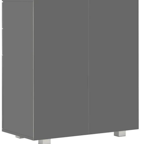 vidaXL Byråer>Skänk högglans 71x35x80 cm spånskiva
