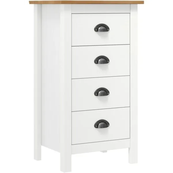 vidaXL Byråer>Skänk Hill 46x35x80 cm massiv furu