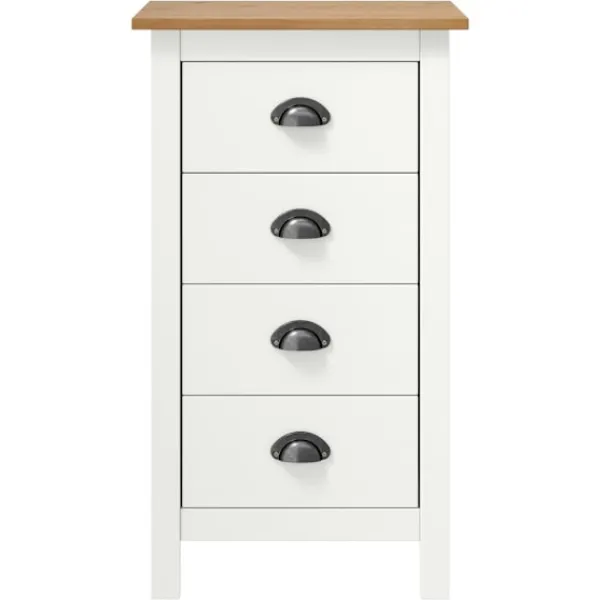vidaXL Byråer>Skänk Hill 46x35x80 cm massiv furu