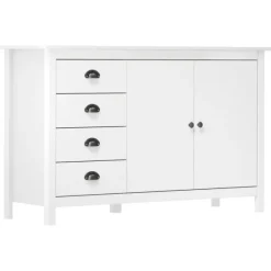vidaXL Byråer>Skänk Hill 130x40x80 cm massiv furu