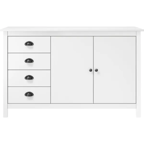 vidaXL Byråer>Skänk Hill 130x40x80 cm massiv furu