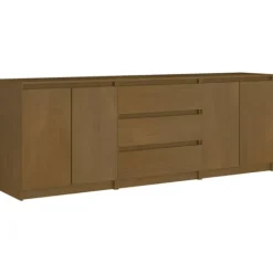 vidaXL Sideboards>Skänk honungs 180x36x65 cm massiv furu