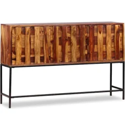 vidaXL Sideboards>Skänk i massivt sheeshamträ 120x30x80 cm