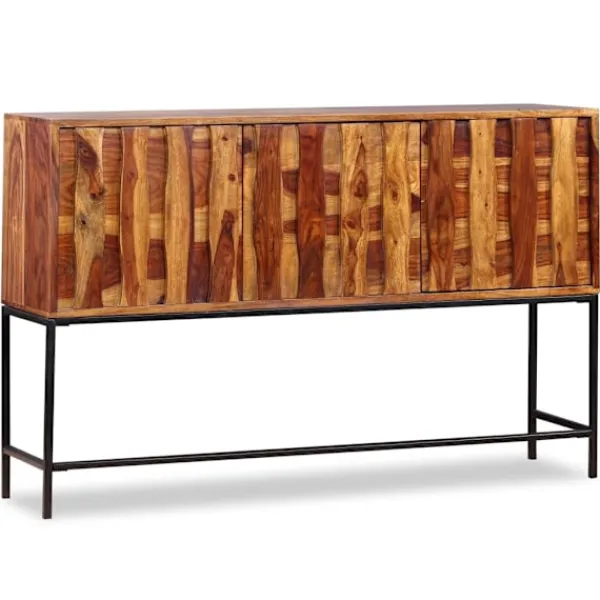 vidaXL Sideboards>Skänk i massivt sheeshamträ 120x30x80 cm