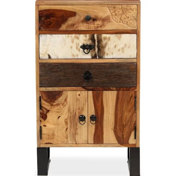 vidaXL Sideboards>Skänk i massivt sheshamträ 50x30x86 cm