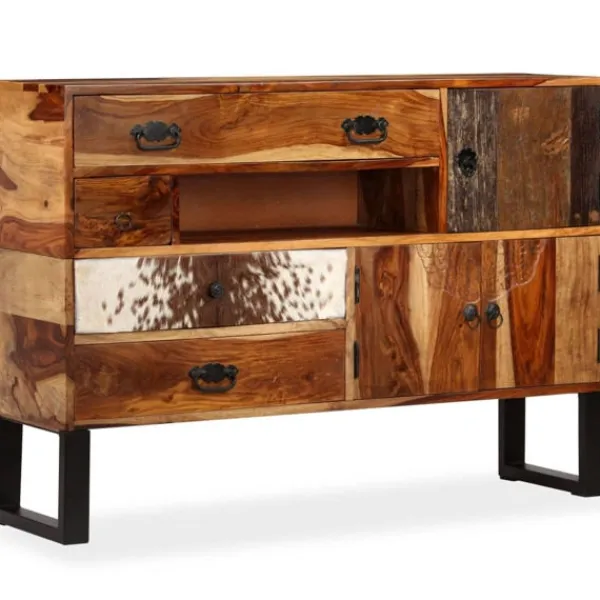 vidaXL Sideboards>Skänk massivt sheshamträ 115x30x80 cm