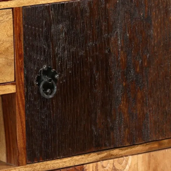 vidaXL Sideboards>Skänk massivt sheshamträ 115x30x80 cm