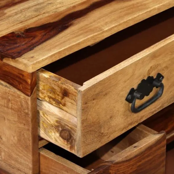 vidaXL Sideboards>Skänk massivt sheshamträ 115x30x80 cm