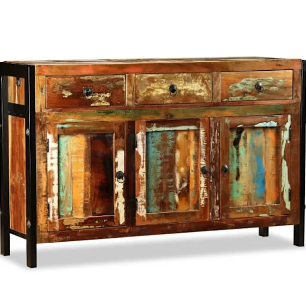 vidaXL Sideboards>Skänk massivt återvunnet trä 120x35x76 cm