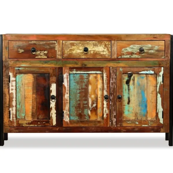 vidaXL Sideboards>Skänk massivt återvunnet trä 120x35x76 cm