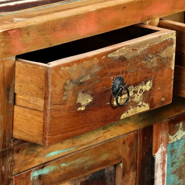 vidaXL Sideboards>Skänk massivt återvunnet trä 120x35x76 cm