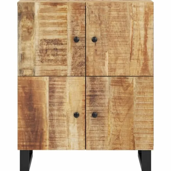 vidaXL Sideboards>Skänk med 4 dörrar 60x33x75 cm massivt mangoträ