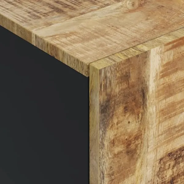 vidaXL Sideboards>Skänk med 4 dörrar 60x33x75 cm massivt mangoträ