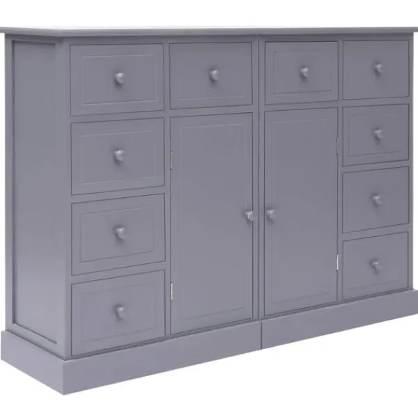 vidaXL Sideboards>Skänk med 10 lådor 113x30x79 cm trä