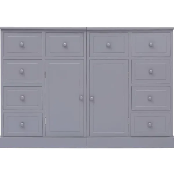 vidaXL Sideboards>Skänk med 10 lådor 113x30x79 cm trä