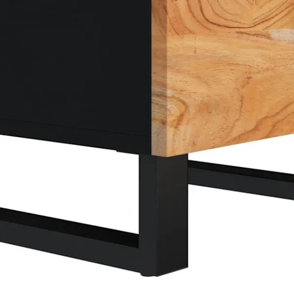 vidaXL Byråer>Skänk med 3 lådor 40x33,5x75 cm massivt akaciaträ