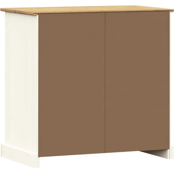 vidaXL Byråer>Skänk med lådor VIGO 78x40x75 cm massiv furu