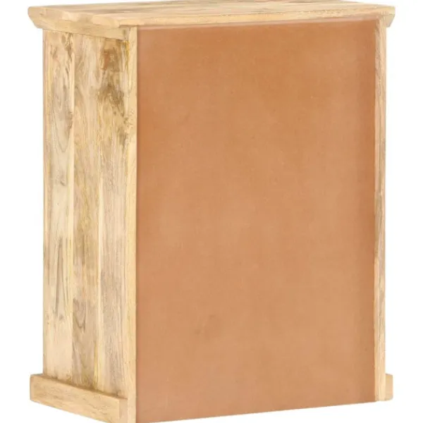 vidaXL Sideboards>Skänk med ståldörrar 60x35x75 cm massivt mangoträ