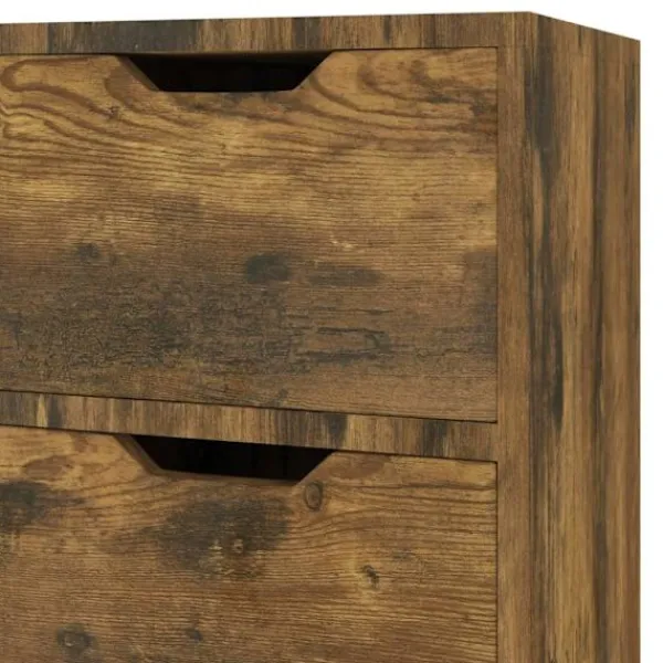 vidaXL Sideboards>Skänk rökfärgad ek 90x30x72 cm konstruerat trä
